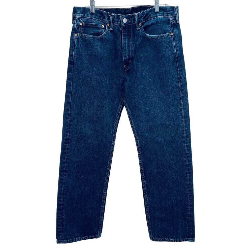 Levi's 501 Jeans Size 34x30 Men’s Original Straight Legh Dark Wash Riveted